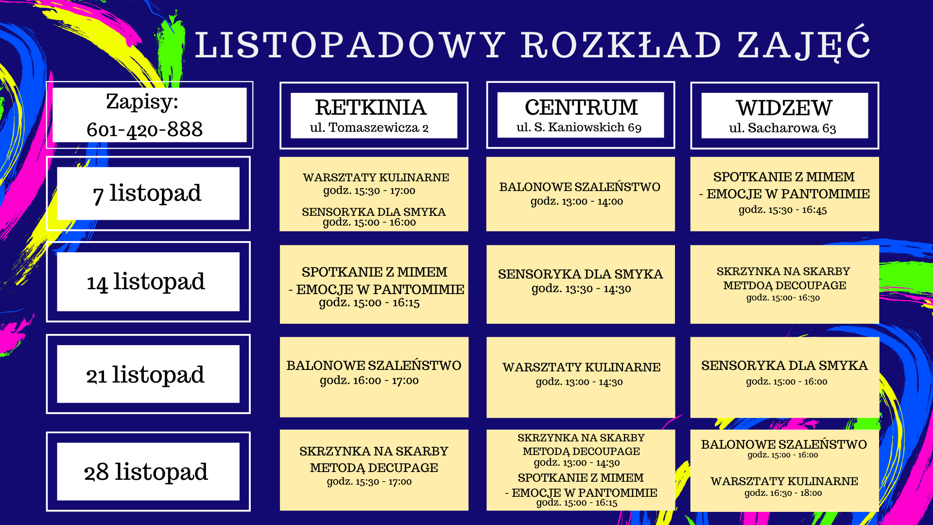 You are currently viewing Zajęcia dla dzieci – Akademia BEC – Listopad 2020