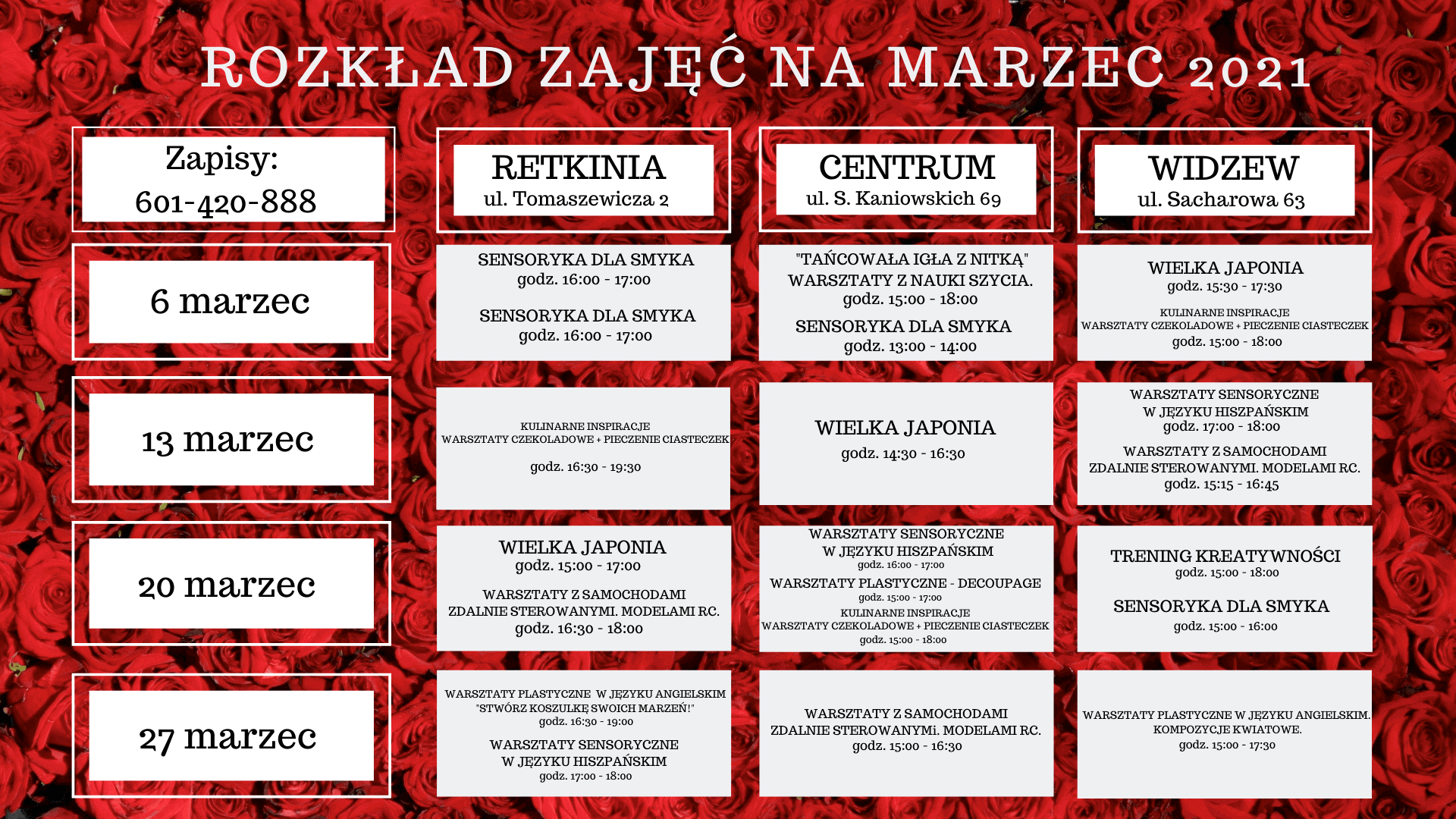 Read more about the article Zajęcia dla dzieci – Akademia BEC – Marzec 2021